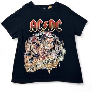 Vintage AC/DC black flying gremlin graphic tee